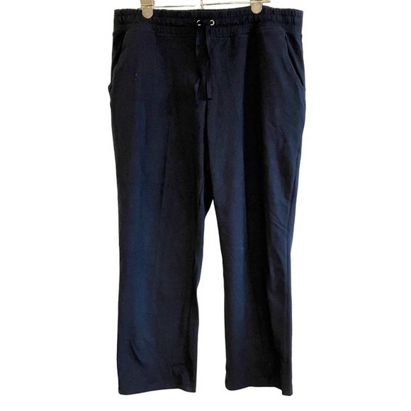 Denim & Co. Active Duo Stretch Full Length Drawcord Pants LARGE PETITE  (606) - Picture 4 of 8